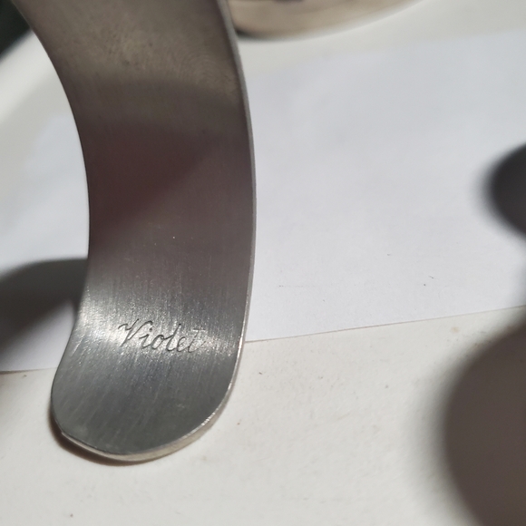 Vintage Pewter Bracelet by Kirk Stieff - Violet - Picture 4 of 6